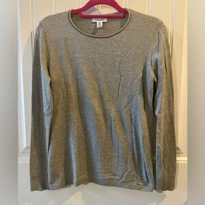 Calvin Klein Metallic Gray Top